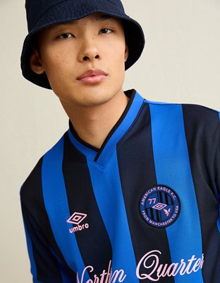 UMBRO ネイビー ジャージ XL AE x Umbro Boxy Fit Graphic Jersey | American Eagle