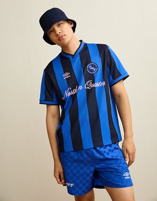 AE x Umbro Boxy Fit Graphic Jersey | American Eagle