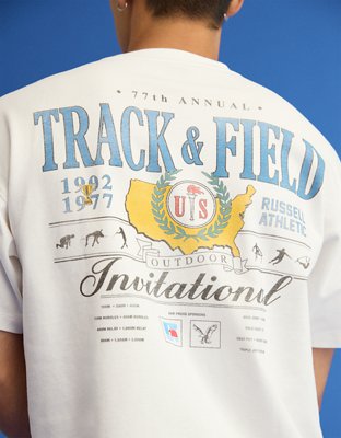 AE x Russell Athletic Heavyweight Track & Field Graphic T-Shirt