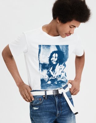 Мужские футболки American Eagle AE Bob Marley Graphic T-Shirt — фото 2