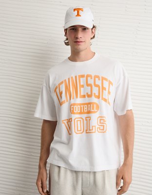 Tennessee Volunteers Football T-Shirt | Orange & White Team Color Graphic Tee, Heather Grey, Unisex