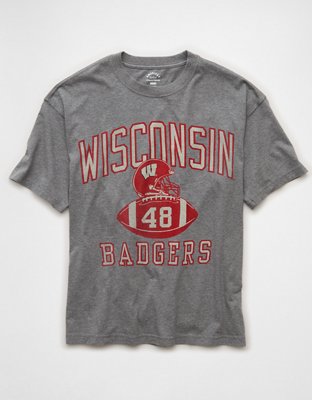 AE Boxy Wisconsin Badgers Graphic T-Shirt