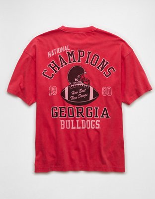 AE Boxy Georgia Bulldogs Graphic T-Shirt