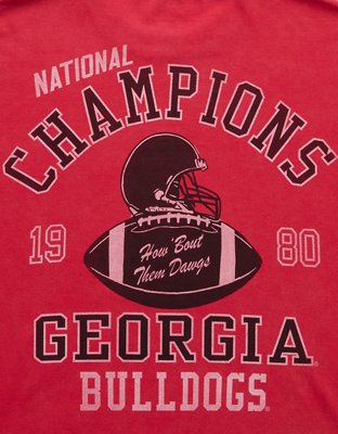AE Boxy Georgia Bulldogs Graphic T-Shirt