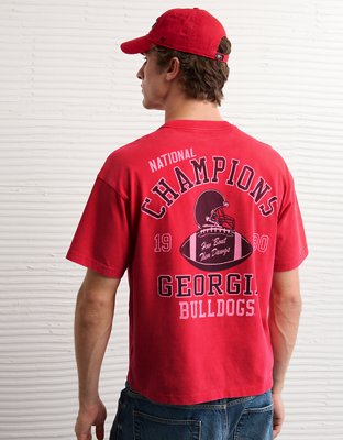 AE Boxy Georgia Bulldogs Graphic T-Shirt