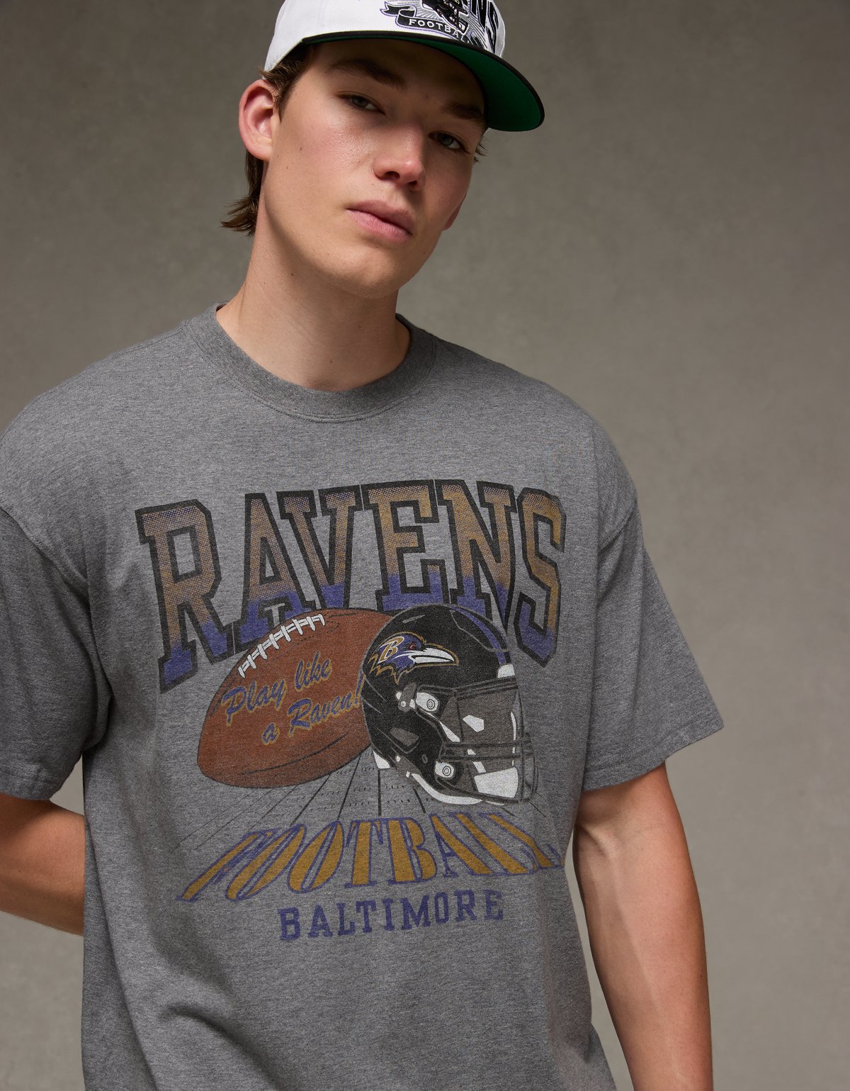 NFL Boxy Baltimore Ravens Graphic T-Shirt - image 5