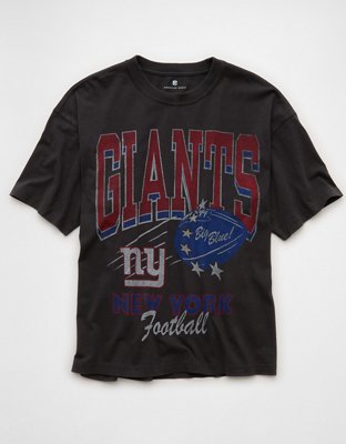 new york giants dress shirt NFL Boxy New York Giants Graphic T-Shirt Men's Black Magic L Tall