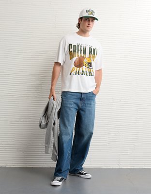 AE Boxy NFL Green Bay Packers Graphic T-Shirt