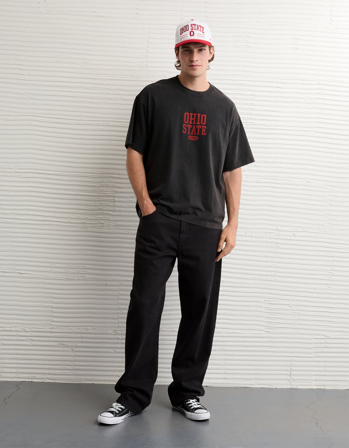 AE Boxy Ohio State Buckeyes Graphic T-Shirt - image 5