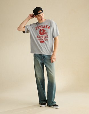 AE Boxy Fit Indiana Hoosiers Graphic T-Shirt