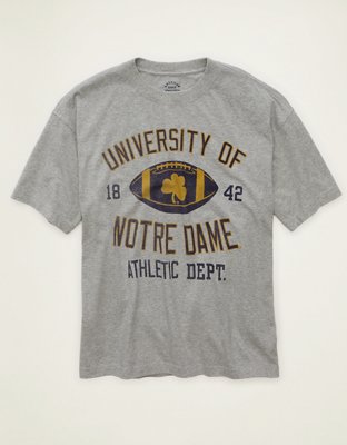 AE Boxy Fit Notre Dame Graphic T-Shirt