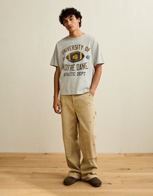 AE Boxy Fit Notre Dame Graphic T-Shirt