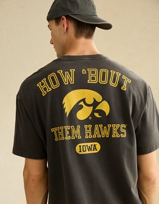 AE Boxy Fit Iowa Hawkeyes Graphic T-Shirt