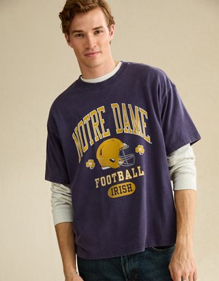 AE Boxy Fit Notre Dame Graphic T-Shirt