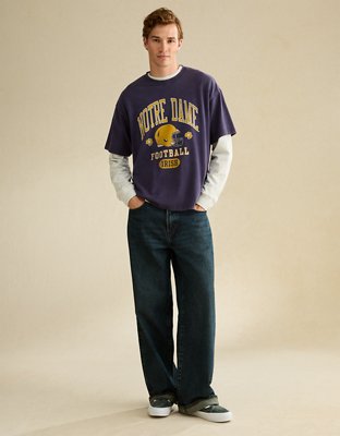 AE Boxy Fit Notre Dame Graphic T-Shirt