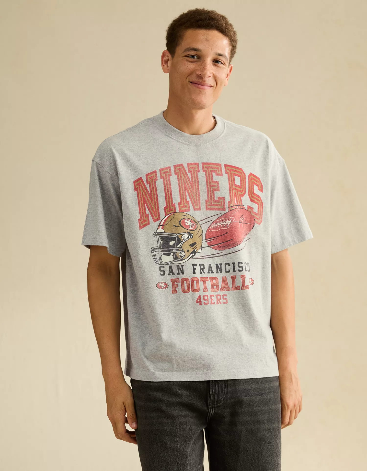 NFL Boxy Fit San Francisco 49ers Graphic T-Shirt