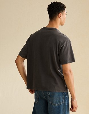 Мужская футболка American Eagle NFL Boxy Fit Buffalo Bills Graphic, цвет: Чёрный — фото 2