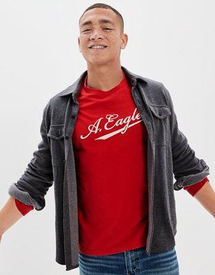 AE Super Soft Knit Button-Up Shirt