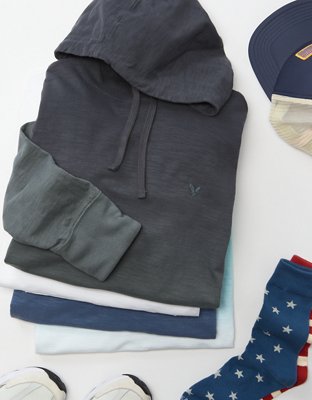 AE Long-Sleeve Dip Dye Hoodie T-Shirt