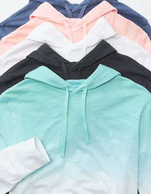 Мужские худи American Eagle AE Long-Sleeve Dip Dye T-Shirt — фото 6