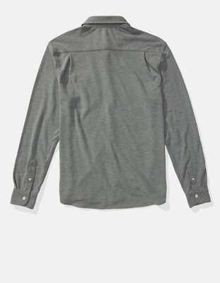 AE Pique Button-Up Shirt