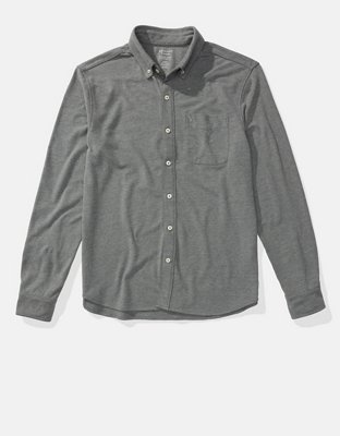 AE Pique Button-Up Shirt