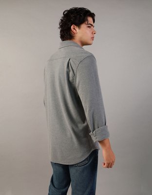AE Pique Button-Up Shirt