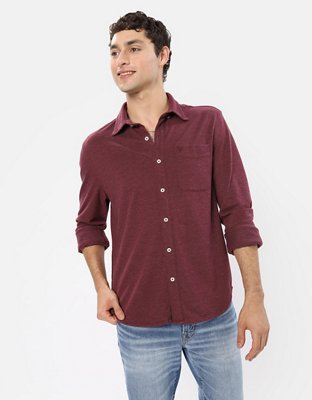 AE Pique Button-Up Shirt