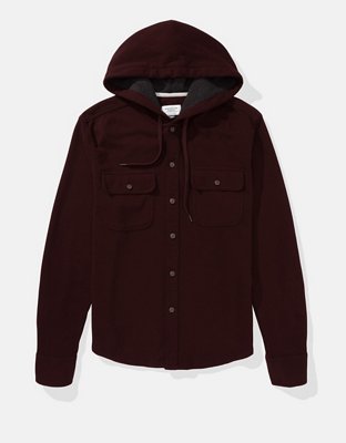 Мужские куртки American Eagle AE Hooded Shirt Jacket — фото 3