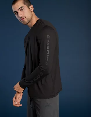 AE 24/7 Good Vibes Long-Sleeve Graphic T-Shirt