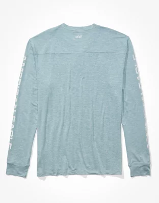 AE 24/7 Good Vibes Long-Sleeve Graphic T-Shirt
