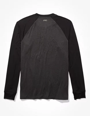 AE 24/7 Good Vibes Long-Sleeve Raglan T-Shirt