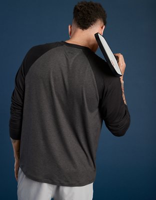Мужские футболки American Eagle AE 24/7 Long-Sleeve Raglan T-Shirt — фото 5