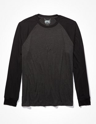Мужские футболки American Eagle AE 24/7 Long-Sleeve Raglan T-Shirt — фото 3