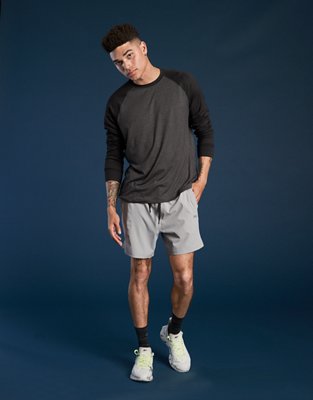 Мужские футболки American Eagle AE 24/7 Long-Sleeve Raglan T-Shirt — фото 4