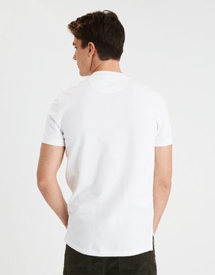 Мужские топы American Eagle AE Pique Henley — фото 3