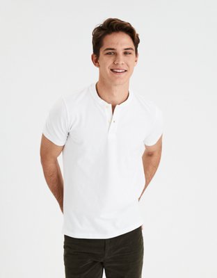 Мужские топы American Eagle AE Pique Henley — фото 2