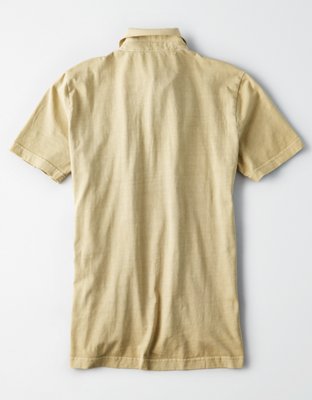 Мужские топы American Eagle AE Logo Jersey Polo — фото 4