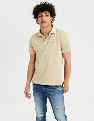 Мужские топы American Eagle AE Logo Jersey Polo — фото 2