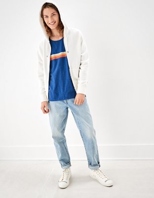 Мужские топы American Eagle AE Super Soft Slub Striped Tank Top — фото 4