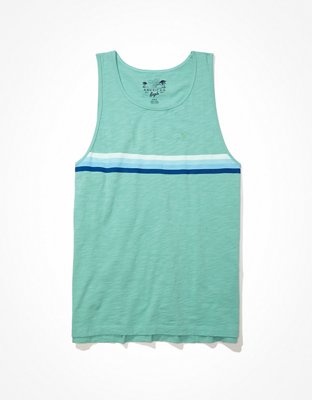 AE Super Soft Slub Striped Tank Top