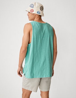 AE Super Soft Slub Striped Tank Top