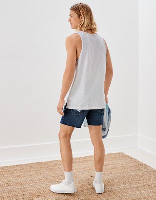 Мужские топы American Eagle AE Super Soft Slub Tank Top — фото 2