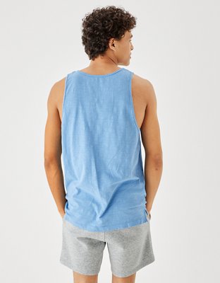 Мужские топы American Eagle AE Super Soft Slub Graphic Tank Top — фото 2