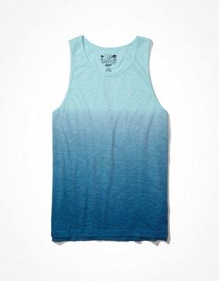 Мужские топы American Eagle AE Super Soft Slub Dip-Dye Tank Top — фото 3