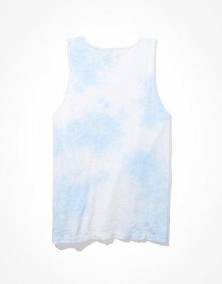 Мужские топы American Eagle AE Super Soft Slub Tie-Dye Tank Top — фото 4