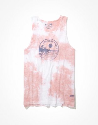 Мужские топы American Eagle AE Tie-Dye Muscle Tank Top — фото 3
