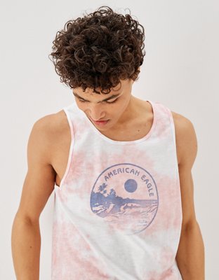 Мужские топы American Eagle AE Tie-Dye Muscle Tank Top — фото 5