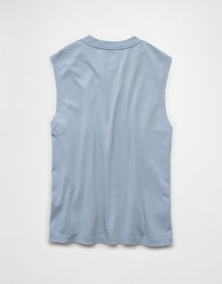 AE Boxy Sueded Jersey Tank Top