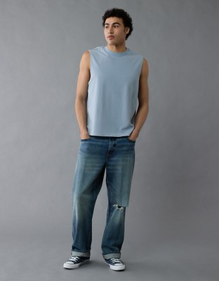 AE Boxy Sueded Jersey Tank Top